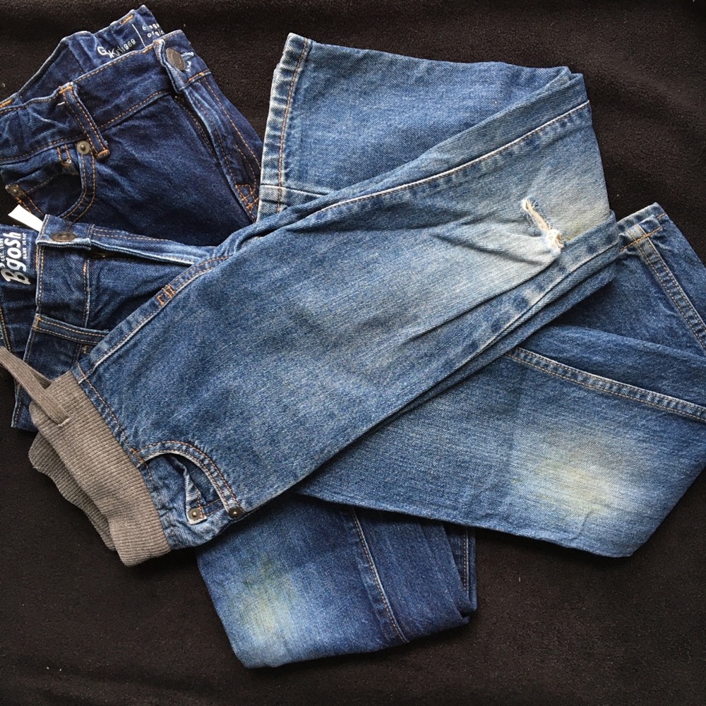 Bundle of 3 pairs of play condition denim jeans, size 6